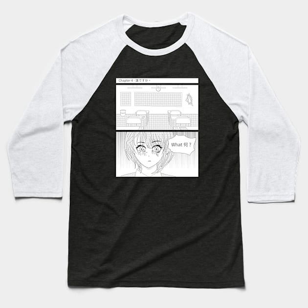 Anime Girl Meme Nani Baseball T-Shirt by Bluzzkar